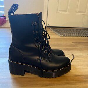 Dr. Martens Leona Black Leona Boots - Size 39